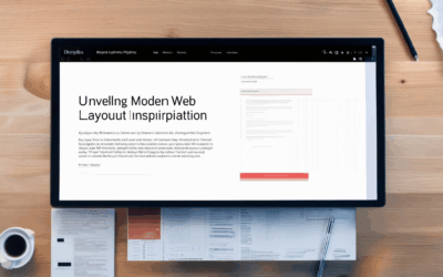Unveiling Modern Web Layout Inspiration: Key Elements and Design Principles